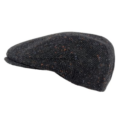 Gubbkeps / Flat cap - Gårda Premium Formby Wool Sixpence (svart)