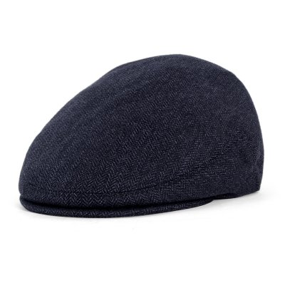 Gubbkeps / Flat cap - Gårda Premium Kirkby Wool Sixpence (blå)