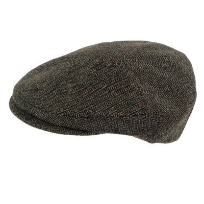 Gubbkeps / Flat cap - Gårda Premium Kirkby Wool Sixpence (svart/vit)