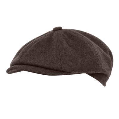 Gubbkeps / Flat cap - Gårda Premium Larkhall Wool Newsboy (brun)