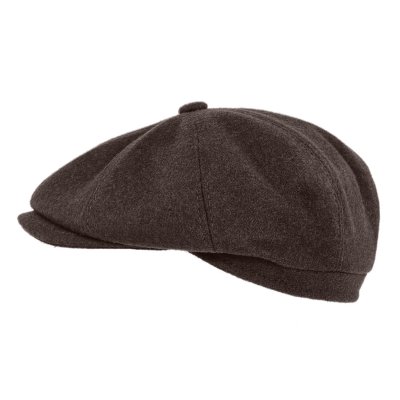 Gubbkeps / Flat cap - Gårda Premium Larkhall Wool Newsboy (brun)