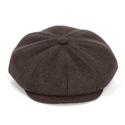 Gubbkeps / Flat cap - Gårda Premium Larkhall Wool Newsboy (brun)