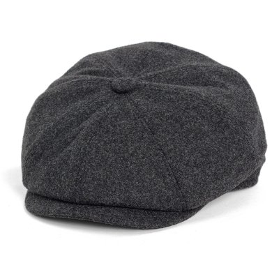 Gubbkeps / Flat cap - Gårda Premium Larkhall Wool Newsboy (grå)