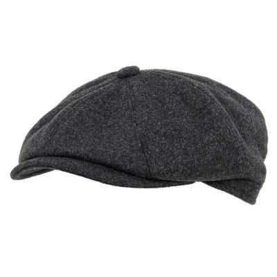 Gubbkeps / Flat cap - Gårda Premium Larkhall Wool Newsboy (grå)