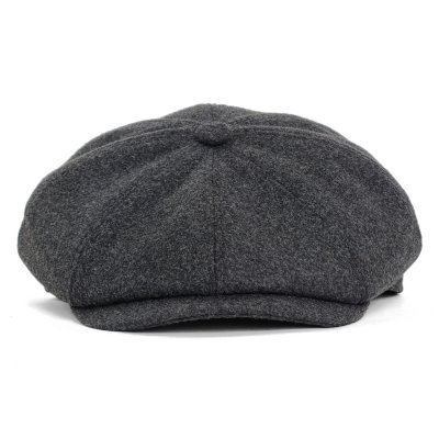 Gubbkeps / Flat cap - Gårda Premium Larkhall Wool Newsboy (grå)