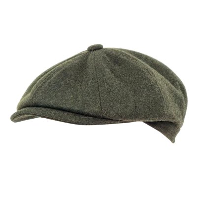 Gubbkeps / Flat cap - Gårda Premium Larkhall Wool Newsboy (grön)