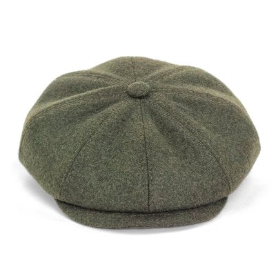 Gubbkeps / Flat cap - Gårda Premium Larkhall Wool Newsboy (grön)