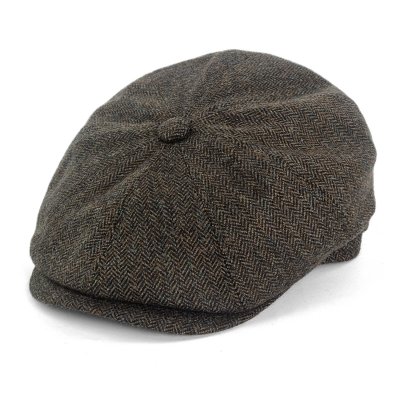 Gubbkeps / Flat cap - Gårda Premium Oakham Wool Newsboy (grön)