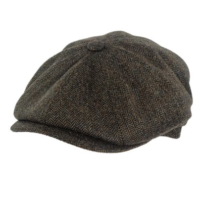 Gubbkeps / Flat cap - Gårda Premium Oakham Wool Newsboy (grön)