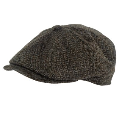 Gubbkeps / Flat cap - Gårda Premium Oakham Wool Newsboy (grön)