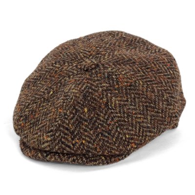 Gubbkeps / Flat cap - Gårda Premium Selkirk Wool Newsboy (brun)