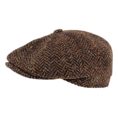 Gubbkeps / Flat cap - Gårda Premium Selkirk Wool Newsboy (brun)