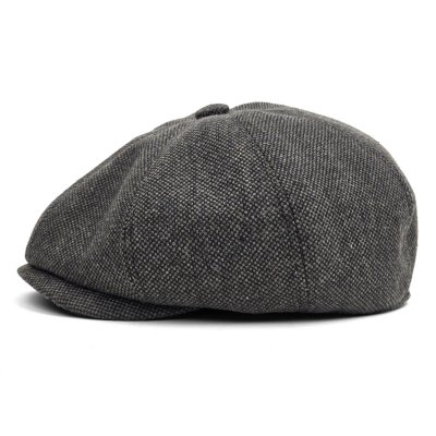 Gubbkeps / Flat cap - Gårda Telford Newsboy Cap (mörkgrå)