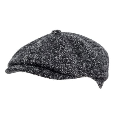 Gubbkeps / Flat cap - Gårda Premium Tiverton Wool Newsboy (grå)