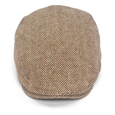 Gubbkeps / Flat cap - Gårda Torridon (brun/vit)