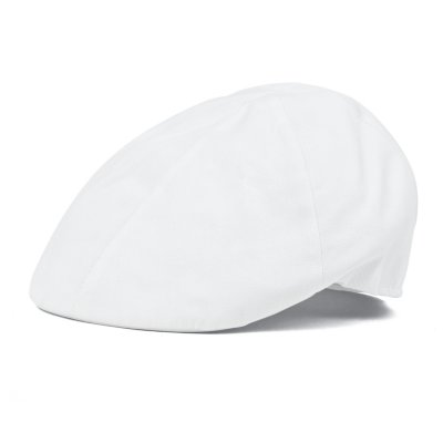 Gubbkeps / Flat cap - Gårda Vico Cotton Flat Cap (vit)