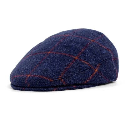 Gubbkeps / Flat cap - Gårda Premium Warrington Wool Sixpence (blå)