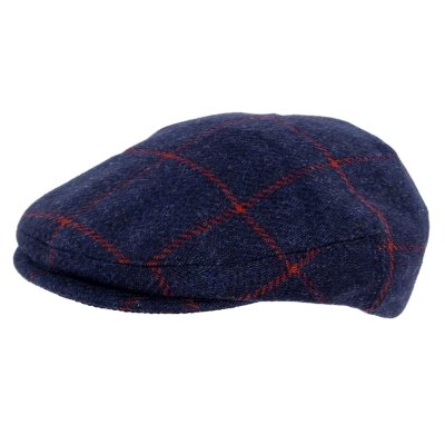 Gubbkeps / Flat cap - Gårda Premium Warrington Wool Sixpence (blå)