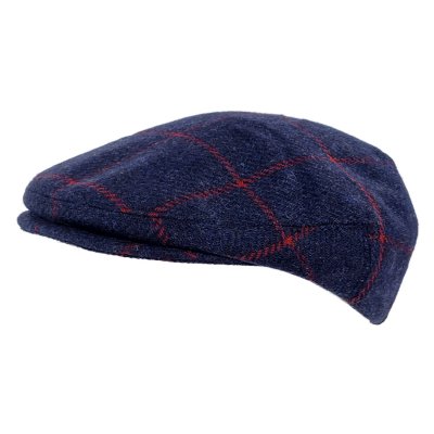 Gubbkeps / Flat cap - Gårda Premium Warrington Wool Sixpence (blå)