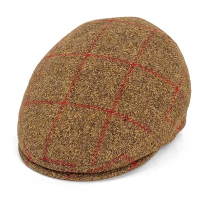 Gubbkeps / Flat cap - Gårda Premium Warrington Wool Sixpence (brun)