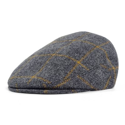 Gubbkeps / Flat cap - Gårda Premium Warrington Wool Sixpence (grå)