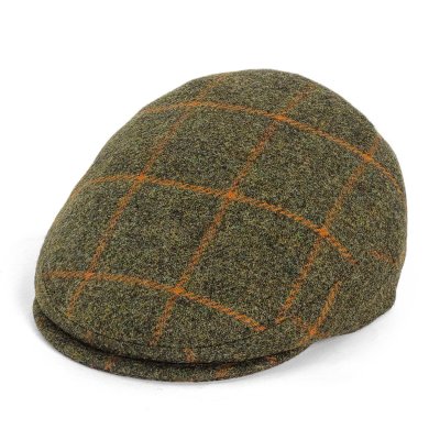 Gubbkeps / Flat cap - Gårda Premium Warrington Wool Sixpence (grön)