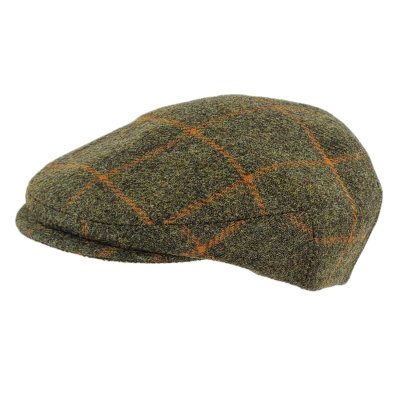Gubbkeps / Flat cap - Gårda Premium Warrington Wool Sixpence (grön)