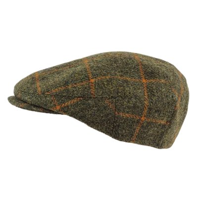 Gubbkeps / Flat cap - Gårda Premium Warrington Wool Sixpence (grön)