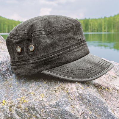 Gubbkeps / Flat cap - Gårda Viper Army Cap (svart)