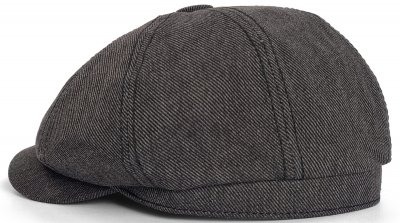 Gubbkeps / Flat cap - Gårda Carnew Newsboy Cap (svart)