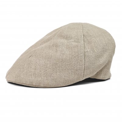 Gubbkeps / Flat cap - Gårda Tallone Linen Flat Cap (natur)