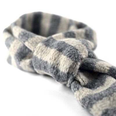 Halsdukar - Gårda Grindelwald Striped Wool Mix Scarf (beige/grå)