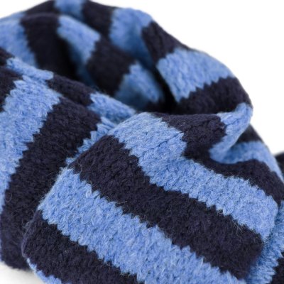 Halsdukar - Gårda Grindelwald Striped Wool Mix Scarf (blå)