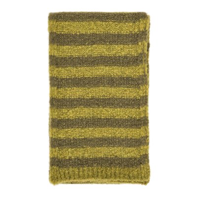 Halsdukar - Gårda Grindelwald Striped Wool Mix Scarf (grön)