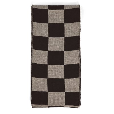 Halsdukar - Gårda Kitzbühel Merino Wool Check Scarf (brun/beige)