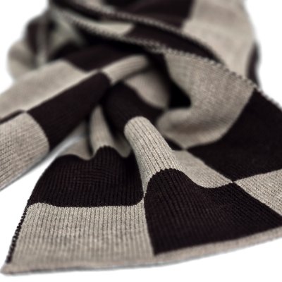 Halsdukar - Gårda Kitzbühel Merino Wool Check Scarf (brun/beige)