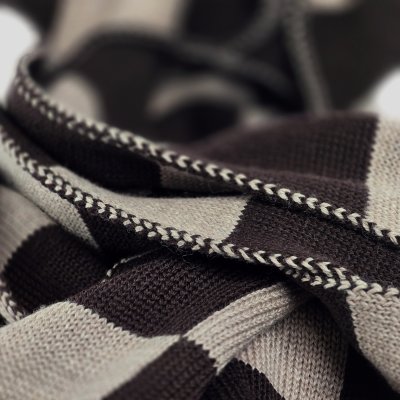 Halsdukar - Gårda Kitzbühel Merino Wool Check Scarf (brun/beige)