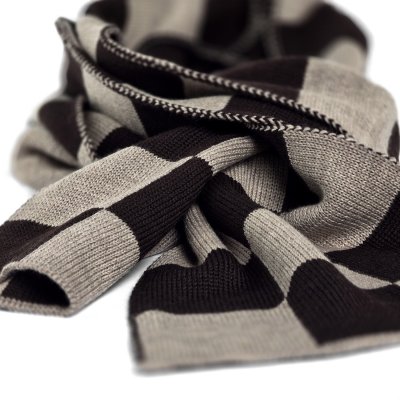 Halsdukar - Gårda Kitzbühel Merino Wool Check Scarf (brun/beige)