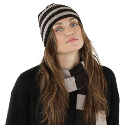 Halsdukar - Gårda Kitzbühel Merino Wool Check Scarf (brun/beige)