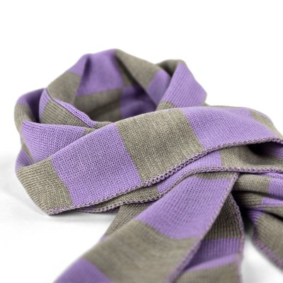 Halsdukar - Gårda Kitzbühel Merino Wool Check Scarf (lila/beige)