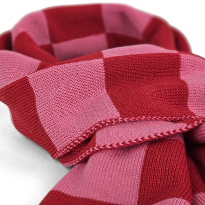 Halsdukar - Gårda Kitzbühel Merino Wool Check Scarf (röd/rosa)