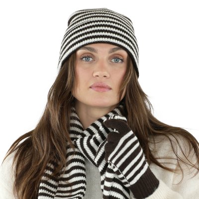 Handskar - Gårda Cavalese Fingervantar i Ullmix (brun/vit)