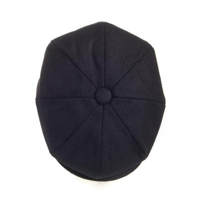 Gubbkeps / Flat cap - Jaxon Harlem Newsboy Cap (svart)