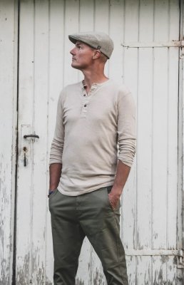 Gubbkeps / Flat cap - CTH Ericson Edward Pepita Ivy Cap (grön/beige)