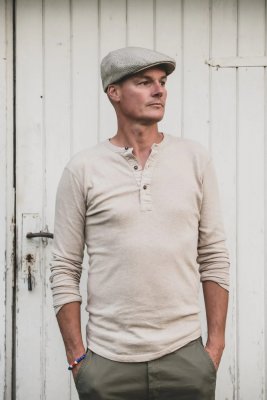 Gubbkeps / Flat cap - CTH Ericson Edward Pepita Ivy Cap (grön/beige)