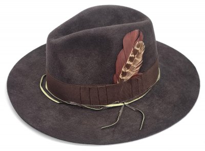 Hattar - Gårda Lancaster Fedora (mörkbrun)