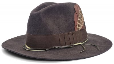 Hattar - Gårda Lancaster Fedora (mörkbrun)