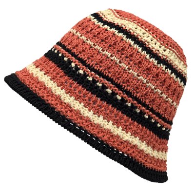 Hattar - Gårda Adeje Knitted Bucket Hat (röd/multi)