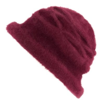 Hattar - Gårda Atri Angora Cloche (vinröd)