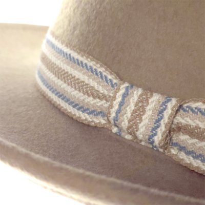 Hattar - Gårda Belluno Crushable Wool felt Fedora (beige)